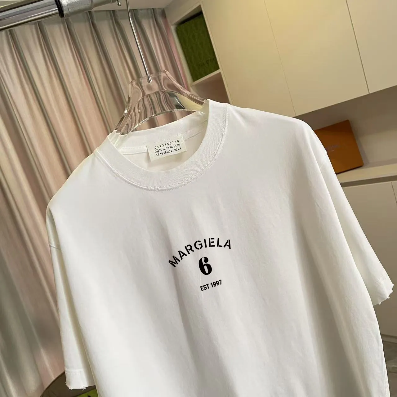 MM 6 2026 New Arrival logo 320g t Same Style Size：S M L XL XXL ：Black White Gray